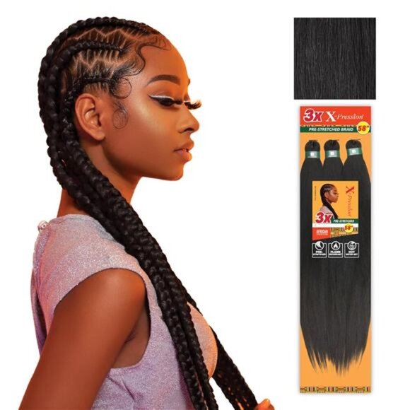 Other - Sensationnel X-pression prestretched braiding hair - 3x braid 58 inch all